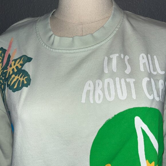 ZARA BUILD YOUR OWN PARADISE Artsy Graphic Men's Sweatshirt "As seen on TV" M - Picture 2 of 15